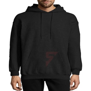 <b>Top</b> Selling Black Cotton Thick Blank Plain Heavyweight Oversized Hoodies No <b>String</b> Unisex Custom Logo Plus Size Men's Hoodies - Product Image 3