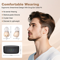 Aide auditive rechargeable en gros, conception ouverte, amplificateur de son numérique avec qualité sonore stable