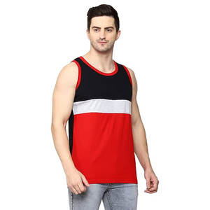 Meilleure vente hommes Gym débardeur surdimensionné respirant Polyester/coton tricoté tissu 220g décontracté plaine vêtements d'entraînement en gros - Product Image 4