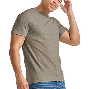 Logo personnalisé T-shirt tricoté en coton épais pour hommes vêtements de sport d'entraînement réguliers pour la course et la salle de fitness - Product Image 4