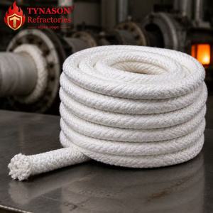 Corde en fibre céramique ignifuge pour portes <span class=keywords><strong>de</strong></span> cheminée, poêles <span class=keywords><strong>à</strong></span> <span class=keywords><strong>bois</strong></span> et joints <span class=keywords><strong>de</strong></span> cheminée - Product Image 1
