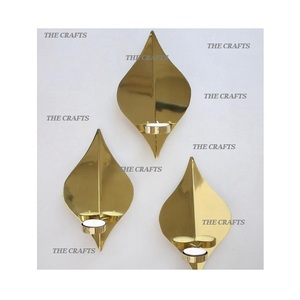 Portavelas de acero inoxidable y aluminio, juego de dos portavelas de diferentes tamaños para decoración del hogar. - Product Image 3