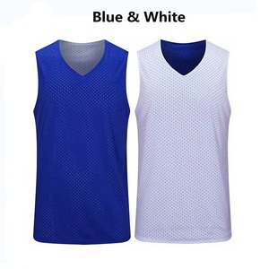 Camiseta de baloncesto para hombres y niños de secado rápido usable de doble cara, uniformes, ropa de entrenamiento, camisetas deportivas sin mangas de doble cubierta - Product Image 6