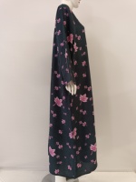 Vestido musulmán de alta calidad de manga larga para mujer con tamaño jumbo Rayon Abaya vestido de oración modesto moda más nueva para musulmanes