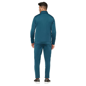 Men's Sporty Tracksuit Full Zip Color Blocking Polyester Cotton Blend Breathable Regular Fit Autumn Wear With Side Pockets - Product Image 2