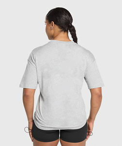 Hot Selling 100% Cotton 200 GSM Jersey Lightweight Gym Wear T-<b>Shirt</b> <b>For</b> Women Custom Printed Logo Crew Neck Gym Wear <b>Tee</b> <b>shirt</b> - Product Image 3