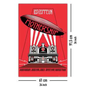 Modern Style LED Zeppelin Mothership <b>Poster</b> Black Frame Paper Material for Wall Usage - Product Image 4