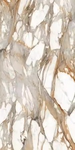 Alex Calacatta Blanc 1600x3200mm Pierre frittée haute brillance Carrelage de porcelaine pour sol mur grande dalle - Product Image 2