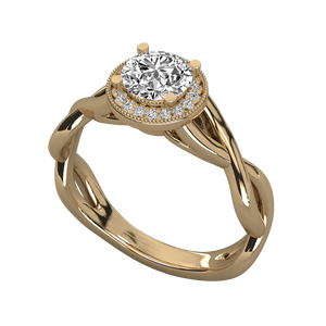 Anillo de Diamantes Solitario de Oro de 18K para Mujer, Joyería Elegante y Lujosa - Product Image 3