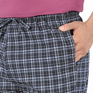 Pantalon de pyjama en coton décontracté pour hommes de grande taille noir à carreaux séchage rapide respirant Service OEM - Product Image 5