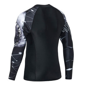 La mejor calidad Custom No-Gi Rash Guard para adultos Impreso MMA con mangas largas Transpirable y Anti-UV para entrenamiento - Product Image 5
