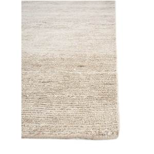 พรมขนสัตว์ถักมือสีเบจและสีน้ำตาล AKWL-1954 สำหรับตกแต่งห้องนั่งเล่นในบ้าน พรมปูพื้นจากเส้นใยปอกระเจา - Product Image 4