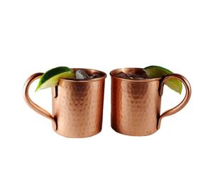 Tasses en cuivre authentiques polies pour un décor rustique et vintage conçues pour améliorer votre collection de verres - Product Image 3