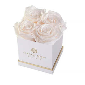 Lennox Eternal Rose Gift Box in Mimosa Romantic Square Shape for Mother's Day Valentine's Day Natural Material Decorative Usage - Product Image 2