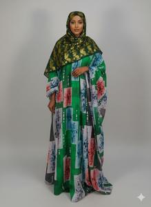 Vestido de Novia Somalí Tradicional de Alta Calidad, Última Moda, con Diseño de Jacquard y Patrón Lunar para Niñas - Product Image 3