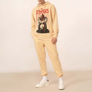 OEM 100% Cotton Heavyweight Sweatpants Hoodies Set Custom Logo <b>Boys</b> Sportswear Acid <b>Wash</b> Printed Solid Tracksuits for Men - Product Image 5