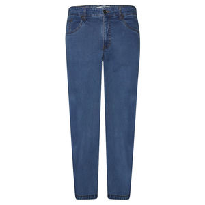 New Style Mens Clothing Simple Blue <b>Jeans</b> Mens Washed Loose Straight Men's Casual <b>Jeans</b> Customize <b>Jeans</b> - Product Image 1