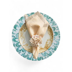 แผ่นรองจานทรงกลมลายมุกสมัยใหม่ สำหรับร้านค้าปลีกและธุรกิจโรงแรม ของตกแต่งโต๊ะจากเปลือกหอยธรรมชาติ จำหน่ายจำนวนมากจากเวียดนาม - Product Image 2