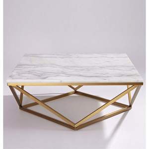 Mesa de centro de diseño nórdico moderno El mejor diseño de materiales con acabado pintado Mesas de metal de diseño interior y exterior - Product Image 2