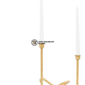 เชิงเทียนทรงเสาเรซิ่นรูปทรงไม่สมมาตร งานแฮนด์เมด สีทอง เป็นมิตรกับสิ่งแวดล้อม ทนทาน เหมาะสำหรับคริสต์มาสและวันวาเลนไทน์ - Product Image 3