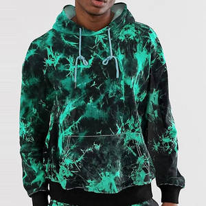 Sweats à capuche Tie Dye pour hommes de haute qualité avec manches longues Vente en gros de vêtements imprimés en polaire - Product Image 4