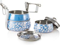 Offre Spéciale 2-3 niveaux conception personnalisée imprime pyramide boîte à lunch pour adultes en acier inoxydable Clip Tiffin Bento boîte travail bureau Camping