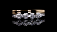 Bracelet pour femme GHLAM JEWEL, plaqué or 14 carats, certifié IGI, diamants fantaisie de laboratoire taille marquise, cadeau de mariage ou de fête