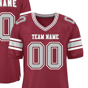 Maillots de football américain personnalisés les plus vendus, respirants, grande taille, manches courtes, 100 % polyester, antibactériens, séchage rapide pour - Product Image 3