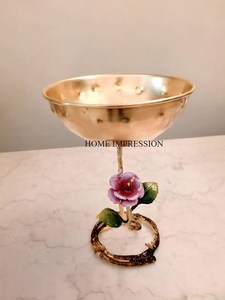 New Arrival Disposable Eco-Friendly Polished Aluminum Metal Gold Plated <b>Bowls</b> <b>for</b> Serving Chocolates <b>Dessert</b> Modern Design - Product Image 5