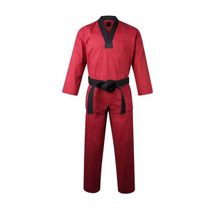 Uniformes d'équipe de Taekwondo sur mesure de haute qualité avec des logos privés conçoit des prix bon marché sérigraphiés en polyester/coton - Product Image 5