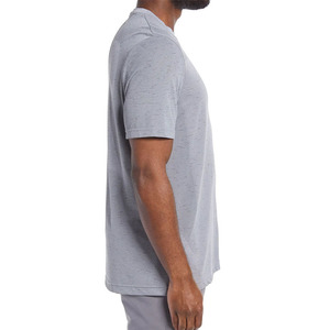 Fabricación de fábrica, camiseta para hombre, ropa de calle de alta calidad, camiseta en blanco, camiseta con logotipo estampado de peso pesado de 250 GSM para OEM - Product Image 3