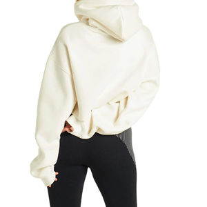 Autumn Winter Screen Printing Comfortable Women's Cropped <b>Hoodies</b> Pocket Style Pullover Cropped <b>Zip</b> <b>up</b> <b>Hoodies</b> for women - Product Image 3