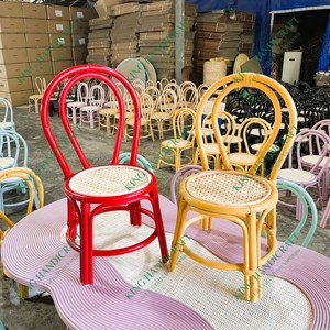 Sillas de ratán modernas ecológicas para niños, muebles de interior y exterior de alta calidad para sala de estar, cocina, coloridas para fiestas - Product Image 6