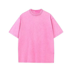 Camisetas de verano de algodón pesado de gran tamaño para hombre, camisetas Vintage, camisetas informales de manga corta holgadas para hombre y mujer - Product Image 6