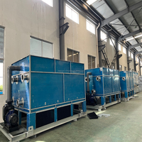 Tour de refroidissement carrée compacte en PRV à échange thermique élevé avec moteur et télécommande pour systèmes CVC commerciaux, faible bruit, économie d'énergie