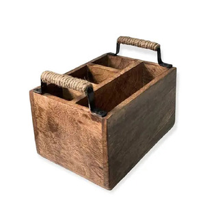 Soporte de madera para cucharas con estampado de flores, caja de soporte de la mejor calidad para cuchara, tenedor y cuchillo, soporte para cubiertos - Product Image 1