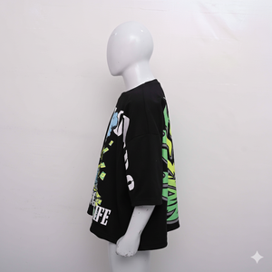 Camiseta de Hombre de Alta Calidad, 300 g/m², Corte Recortado, 100% Algodón, Estilo Urbano, Hombros Caídos, Cómoda y Transpirable - Product Image 4