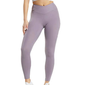 กางเกงเลกกิ้งออกกำลังกายผู้หญิงผ้าฝ้าย 100% กางเกงโยคะผ้าฝ้ายออร์แกนิก กางเกงโยคะแบบยั่งยืนสำหรับผู้หญิง คุณภาพสูง - Product Image 4