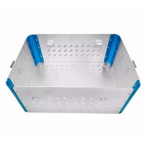 Caja de Aluminio Manual Vacía con Bandeja para Almacenamiento de Instrumentos Quirúrgicos Veterinarios, Organizador de Kit de Acero Inoxidable, Certificación CE - Product Image 5