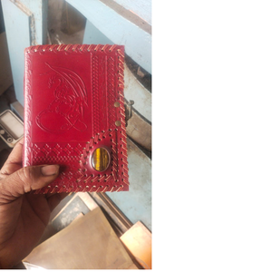 Diarios de cuero en relieve de dragón con piedras preciosas de ágata hechos con trapo de algodón papeles hechos a mano para reventa - Product Image 1