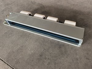 Unité <span class=keywords><strong>de</strong></span> ventilation à résistance conformatrice (FCU) horizontale dissimulée pour résidences – Système CVC à eau pour chauffage et refroidissement efficaces – <span class=keywords><strong>Climatisation</strong></span> - Product Image 1