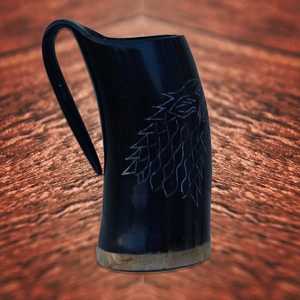 Taza de cuerno real medieval hecha a mano para manualidades naturales Ale-Ofertas al por mayor - Product Image 3