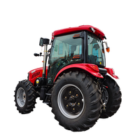 Tracteur YTO Bada 4x4 80HP 90HP 100HP avec pelle et rotoculteur pour l'agriculture et les travaux agricoles