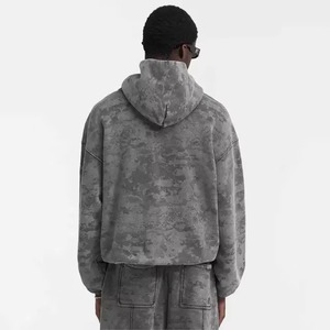 Sudaderas con capucha de lavado ácido más vendidas para hombre 100% algodón transpirable Casual mejor desgaste sudaderas con capucha de lavado ácido de moda con precio barato - Product Image 2