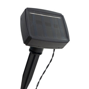 Lampes solaires de jardin en rotin à LED, 4 pièces, avec panneau solaire intégré sur poteau - Product Image 4