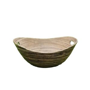 Bol à salade en bambou tissé écologique poli multicolore pour les ensembles de vaisselle de restaurant Fabriqué au Vietnam - Product Image 1