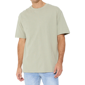 Camisetas de Hombre Personalizadas OEM de Alta Calidad, Transpirables, 100% Algodón Ecológico, 220g, Diseño Liso, Cuello Redondo, Tallas Grandes, Manga Corta, de Marca - Product Image 1