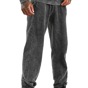 Chándal de Jersey de alta calidad para hombre, Sudadera con capucha desgastada lavada de gran tamaño personalizada, logotipo de algodón, hombros caídos, con capucha de talla grande - Product Image 2