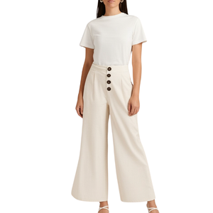 กางเกงสตรีคุณภาพสูงจากเวียดนามเสื้อผ้าซักได้ความยาวเท่าเข่า - Product Image 2