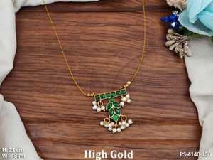 Ensembles de pendentifs anciens de la meilleure qualité, ensemble de bijoux de 21cm et 8gm pour le festival, fournisseur indien, collier de fiançailles - Product Image 6